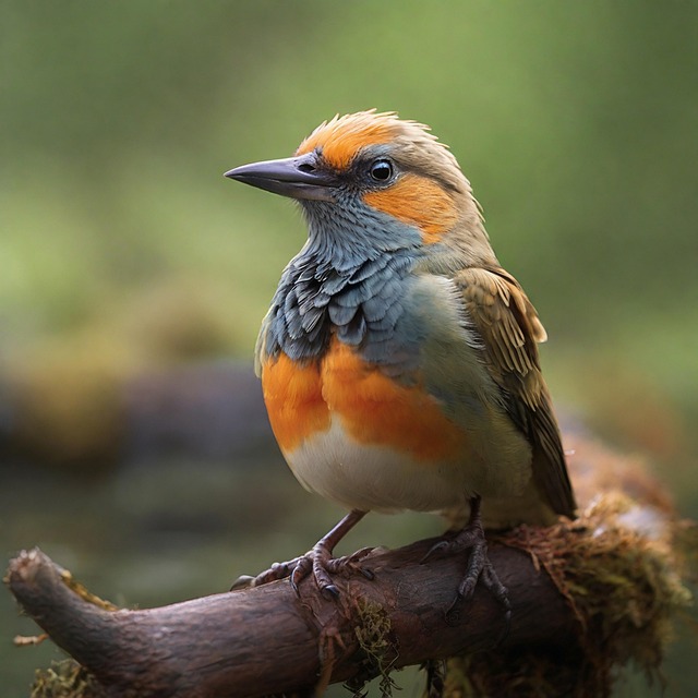 Free ai generated kingfisher bird illustration