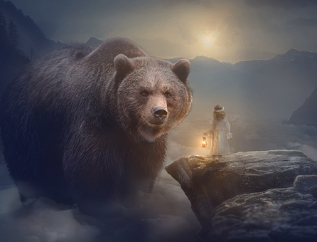 Free Fantasy Bear illustration and picture