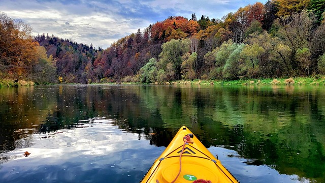 Kayac, Río, Otoño, Los Colores, Kayaks