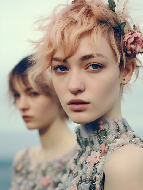 Ai Generiert, Frauen, Natur, Blumen