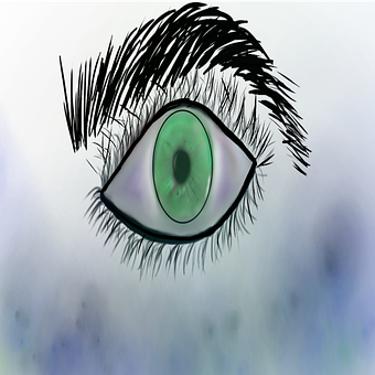 Free Green Eye illustration and picture