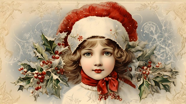 Ai Gegenereerd, Vintage Kerstkaart