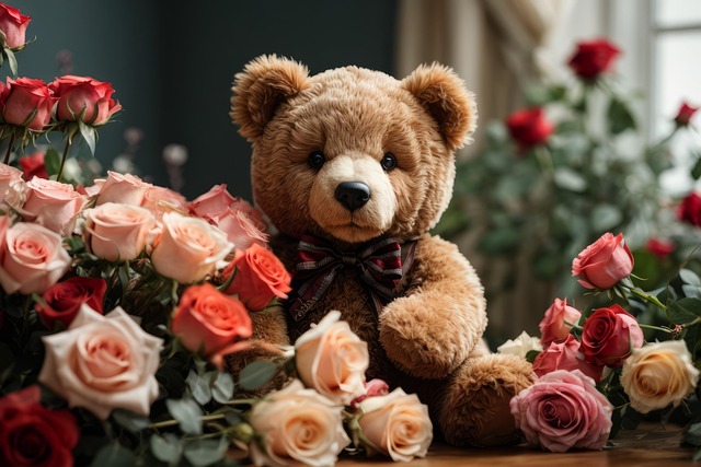 Free Ai Generated Teddy Bear illustration and picture