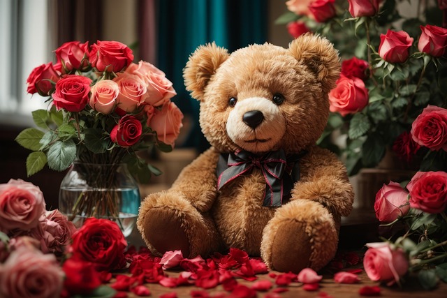 Free ai generated teddy bear stuffed animal illustration