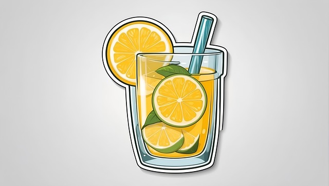 Free lemonade lemon drink illustration