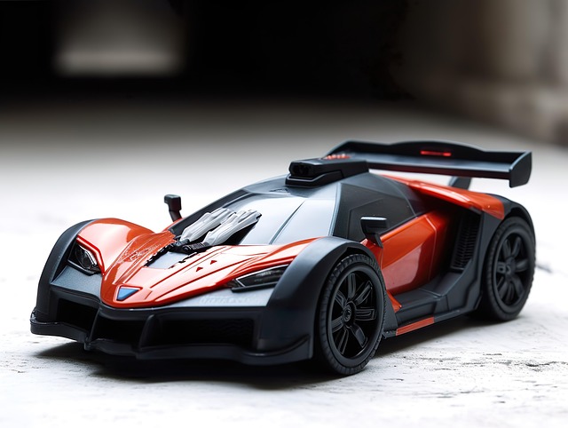 Free futuristic remote control car cutting-edge technology illustration