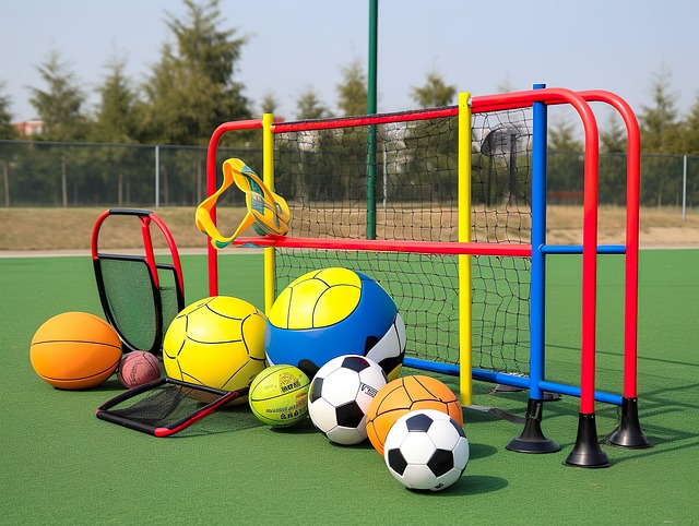 Free backyard scene outdoor sports equipment illustration