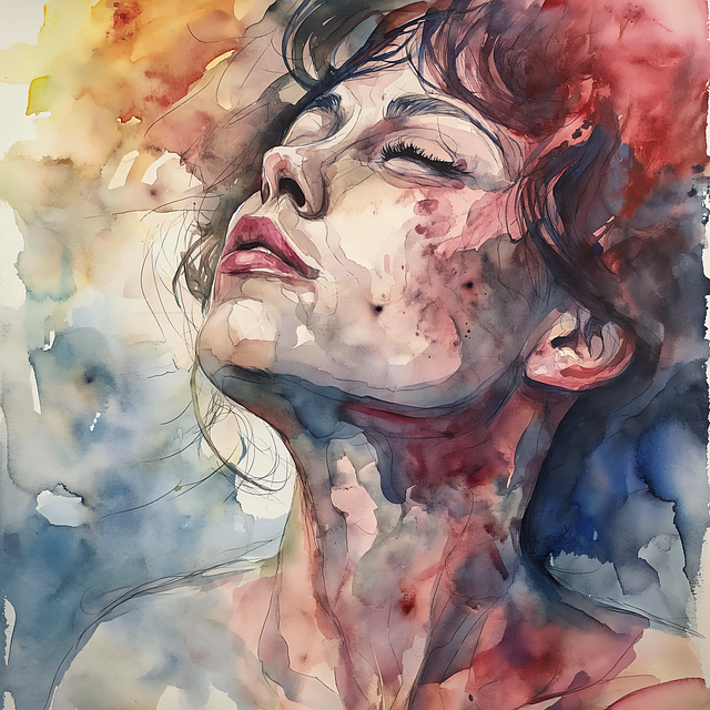 Free ai generated woman watercolor illustration