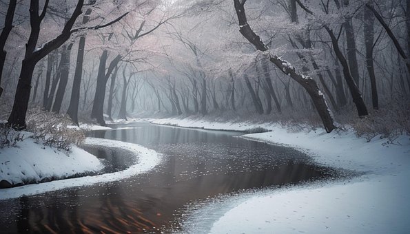Landschaft, Wald, Bäume, Pfad