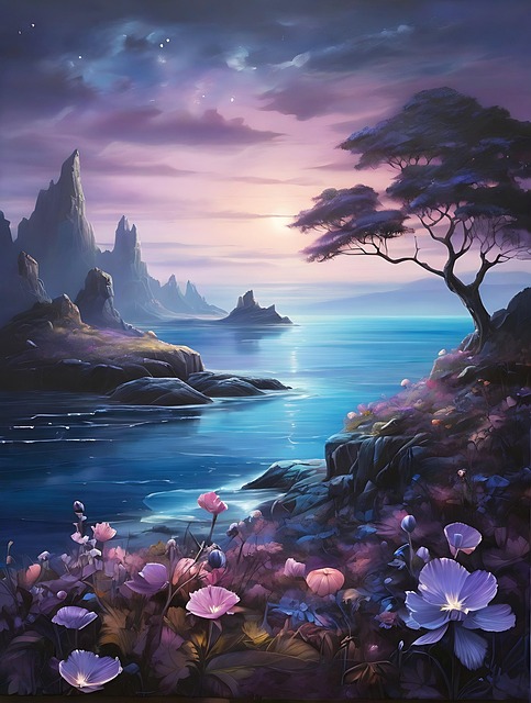 Free Ai Generated Lake illustration and picture