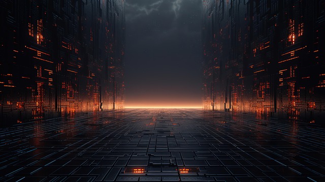 Free synthwave cyberpunk trippy illustration