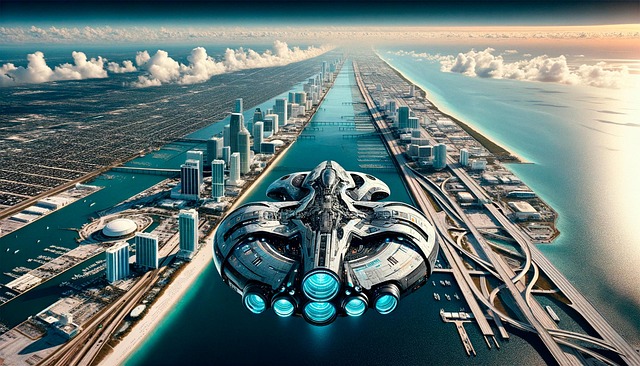 Ai Generiert, Raumschiff, Ufo, Zukunft
