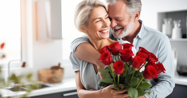 Free couple flowers love illustration
