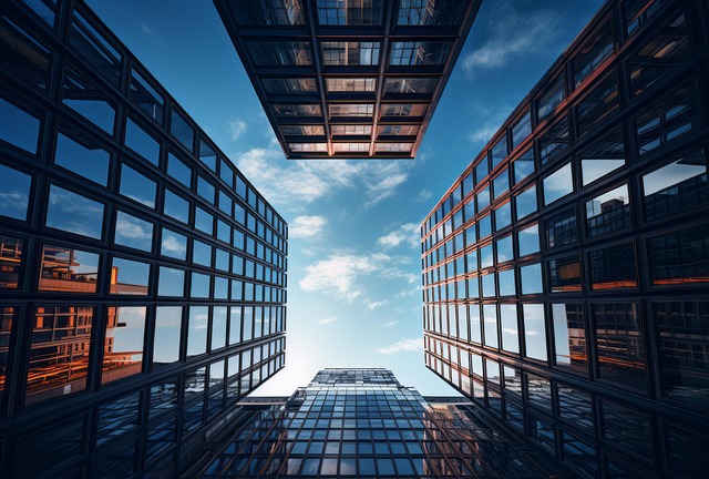 Free building glass architecture illustration