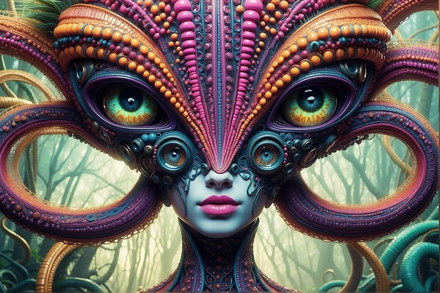 Free ai generated alien surreal illustration