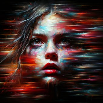 Ai Generado, Cuadro, Niña, Hermosa