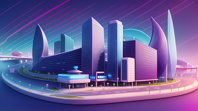 Free ai generated city high speed illustration