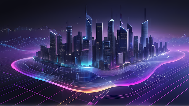 Free ai generated city high speed illustration