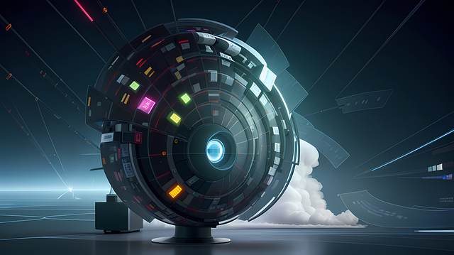 Free ai generated data technology connecting dots illustration