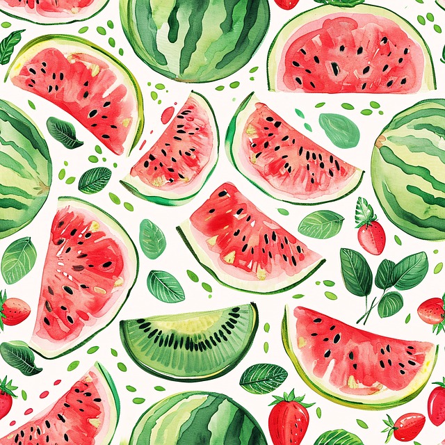 Download free HD stock image of Ai Generated Watermelon Free ai generated watermelon fruit illustration
