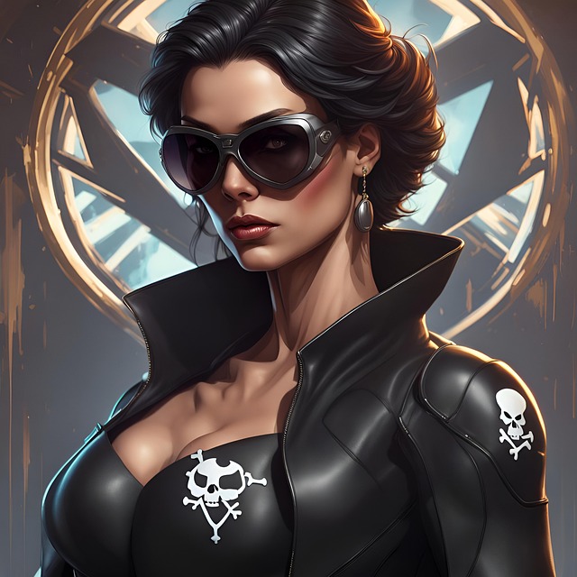 Free ai generated woman villain illustration