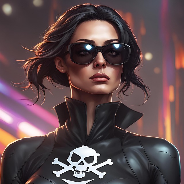 Free ai generated woman captain murder illustration