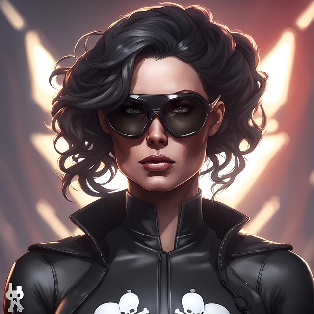 Free ai generated woman captain murder illustration