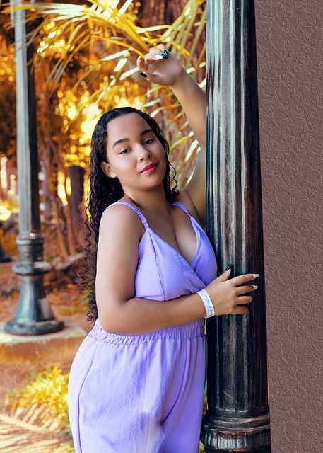 Niña Bella, Chica, Lila, Moda, Modelo