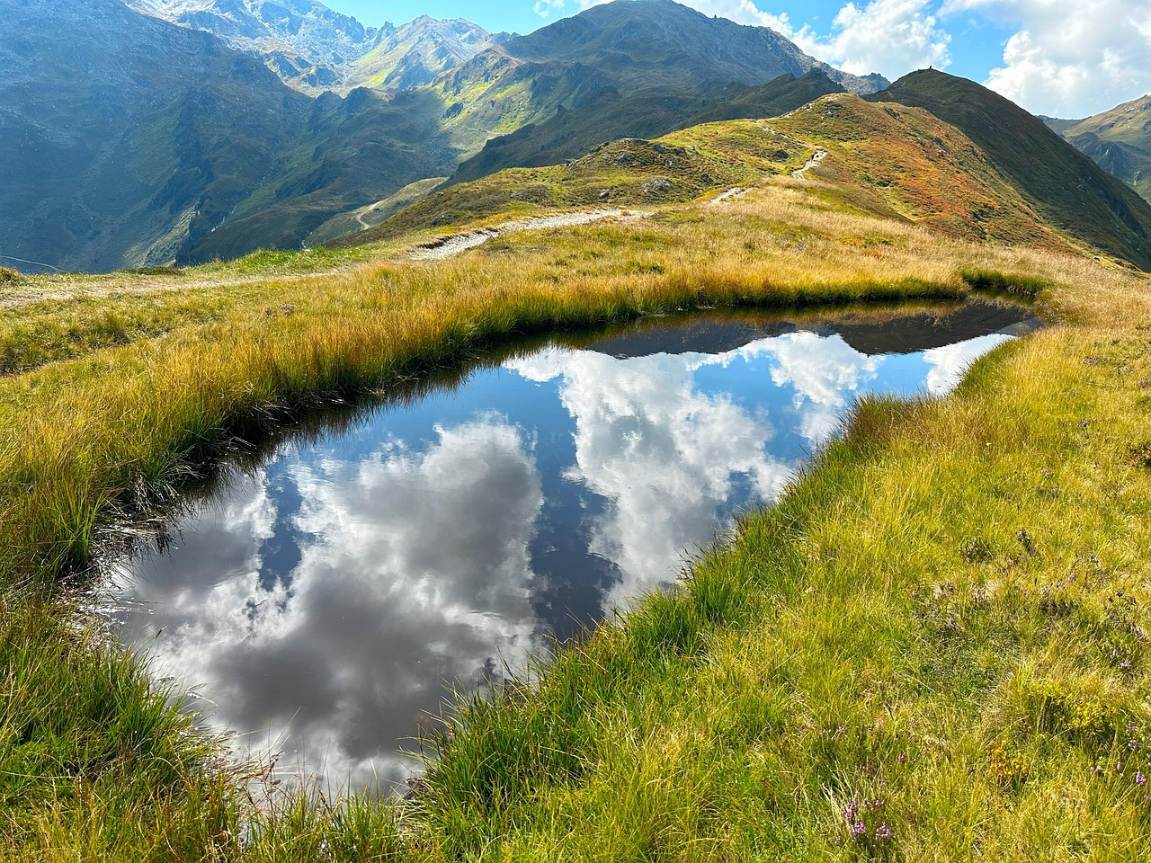 Reflecting Pool, Alpen, Berge, Reflexion