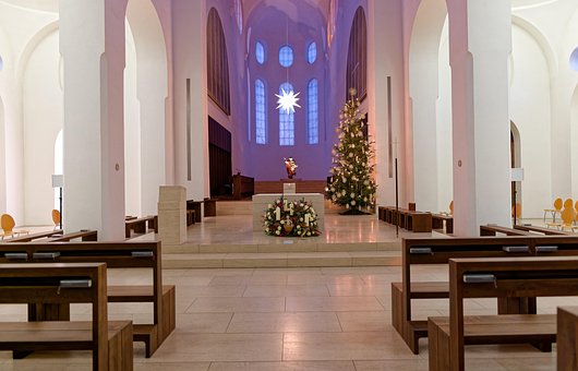 Weihnachten, Modern, Kirche, Architektur