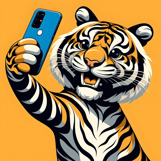 Ai Generat, Tigru, Selfie, Imagine