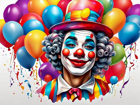 Free Ai Generated Clown illustration and picture