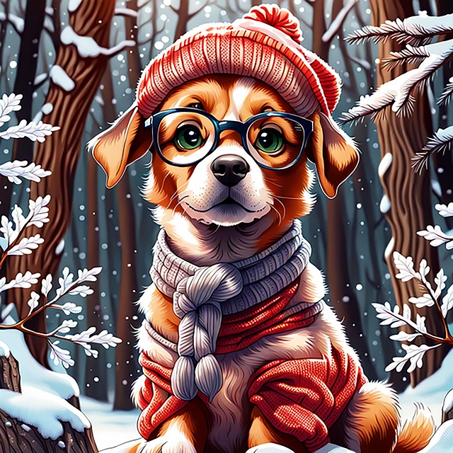 Free A Cute Dog Dog illustration and picture