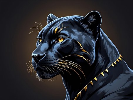 Free Ai Generated Panther illustration and picture