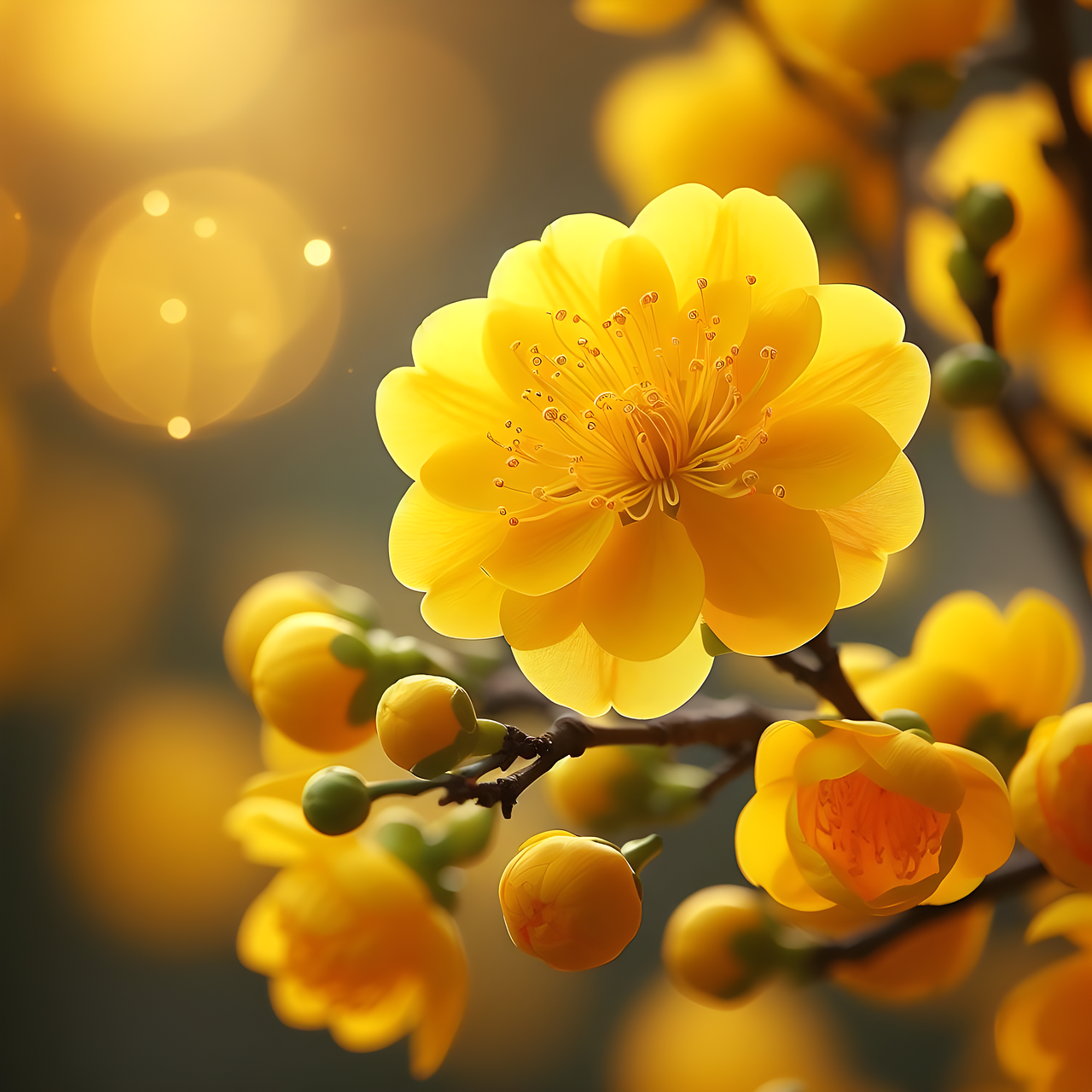 Download Ai Generated, Apricot Blossom, Flower. RoyaltyFree Stock