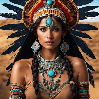 Ai Gerado, Mulher, Índio Americano