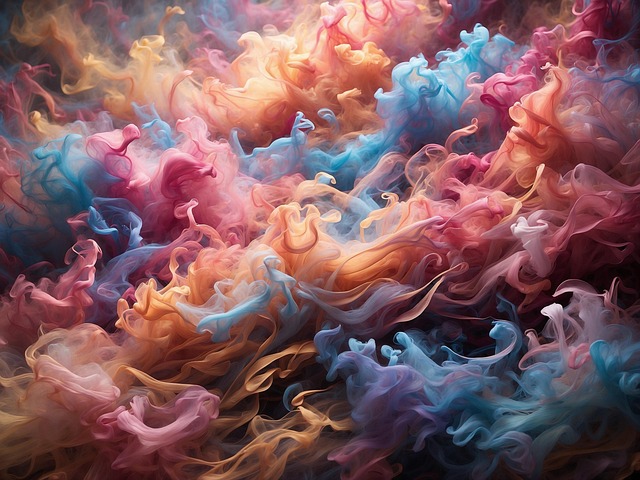 Download free HD stock image of Ai Generated Smoke Free ai generated smoke rainbow illustration