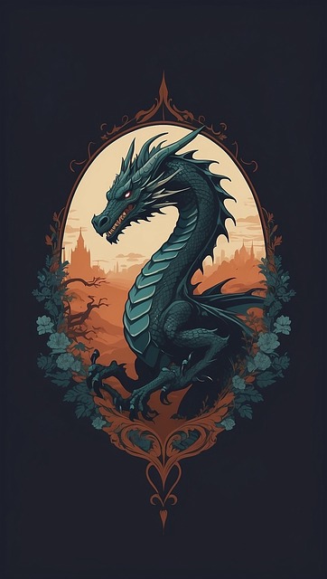 Ai Gerado, Dragão, Mínimo, Ano, Arte