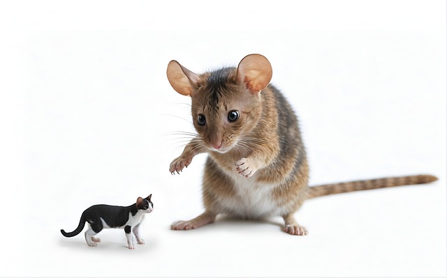 Free ai generated mouse cat illustration