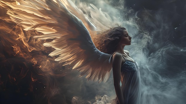 Download free HD stock image of Ai Generated Angel Free ai generated angel god illustration