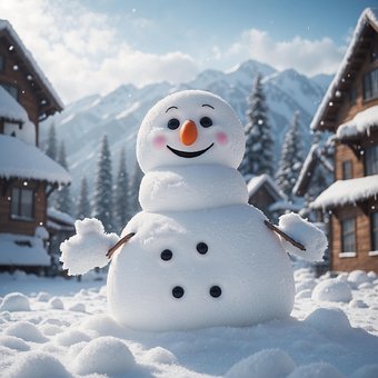 Free Ai Generated Snowman illustration and picture