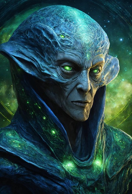 Free ai generated extraterrestrial futuristic illustration
