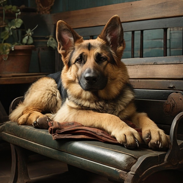 Download free HD stock image of Ai Generated German Shepherd Free ai generated german shepherd nature illustration