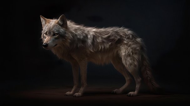 Free Ai Generated Wolf illustration and picture