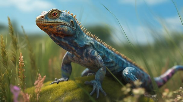 Free Ai Generated Lizard illustration and picture