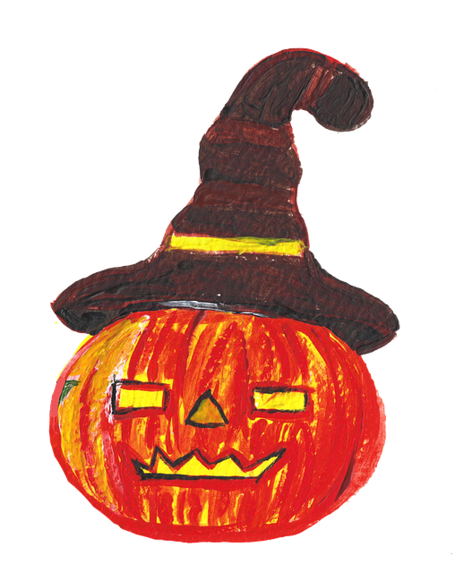 Free Pumpkin Witch vector and picture