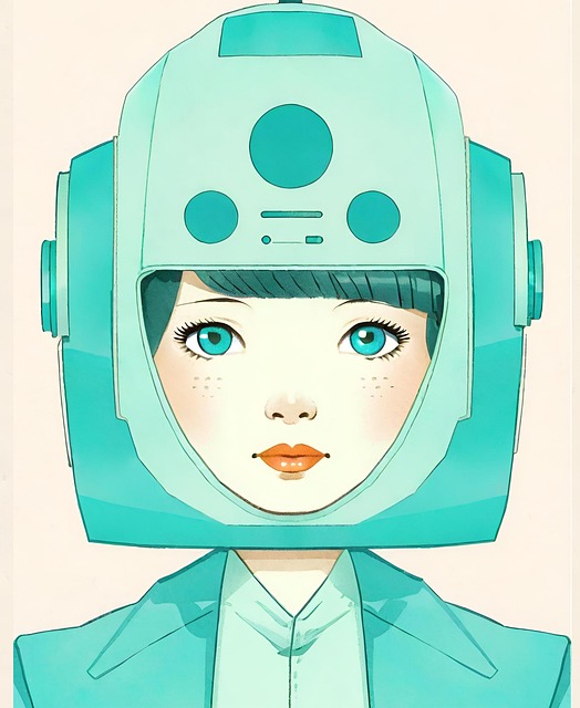 Free ai generated woman cosmonaut illustration
