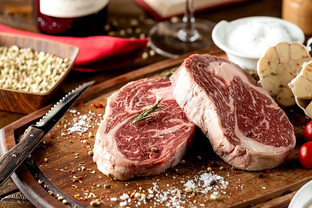 raw, steak, meat, pieces, garnished, salt, herbs, barbecue, beef, cut, wagyu, roast, wooden, wagyu, wagyu, wagyu, wagyu, wagyu