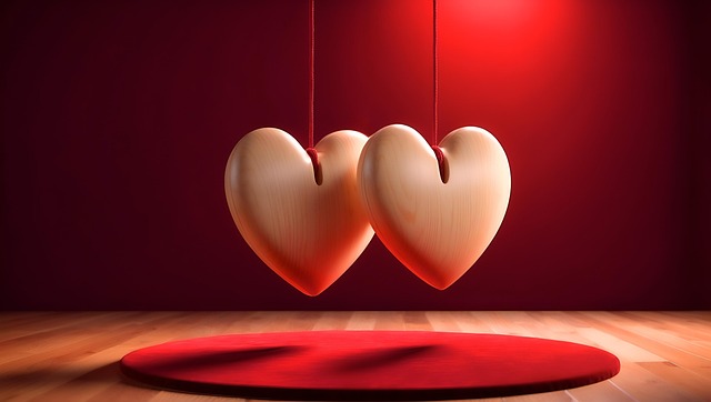Download free HD stock image of Hearts Wood Free hearts wood jewellery illustration