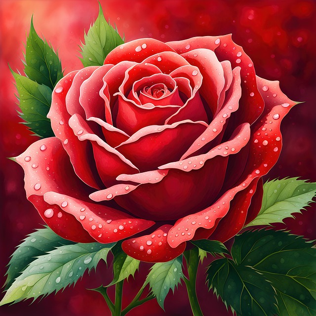 Free rose flower love illustration
